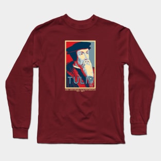 Calvin TULIP (with 500th anniversary tag) Long Sleeve T-Shirt